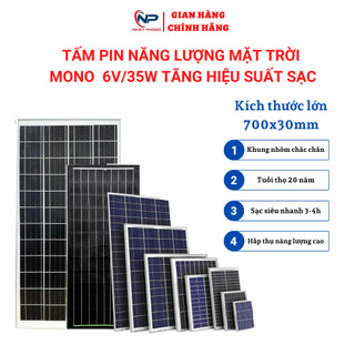 Tấm pin năng lượng mặt trời Poly đa tinh thể công suất 6V/30W dùng cho đèn năng lượng mặt trời 300W