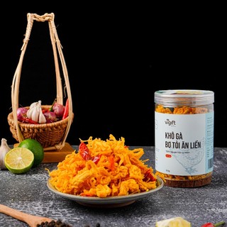 Khô Gà Bơ Tỏi Vigift - Đặc Sản Đà Nẵng Đồ Ăn Vặt Thơm Ngọt Dai Cay Nhẹ