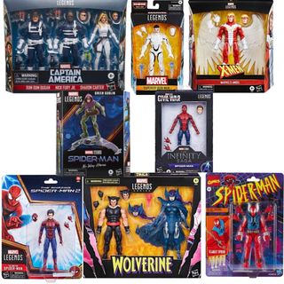 Mô hình Marvel Legends Spider Man, Wolverine, Deadpool, tổng hợp, Chính Hãng Hasbro