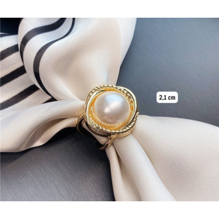 Khuy cài khăn choàng lụa mạ vàng phong cách thời trang Thy Thy Store