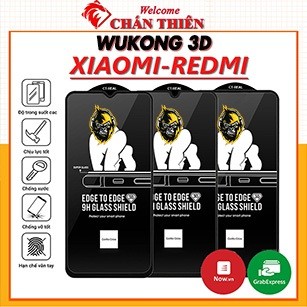 Cường lực Xiaomi Mi 12T Pro Mi 11T Mi 10T Mi 9T Redmi 12 12C 10A 10C 9A 9T A2 A2+ Mi 11 lite Note 12 wukong 3D [WK-3D]