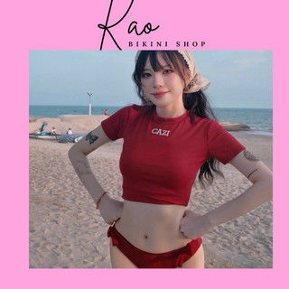 Set bikini KAO Cazi siêu hot lun ( áo k mút)
