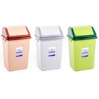 DUY TÂN Thùng Rác Đạp Lớn (34.5 x 34 x 44 cm) No.742. Giao Màu Ngẫu Nhiên