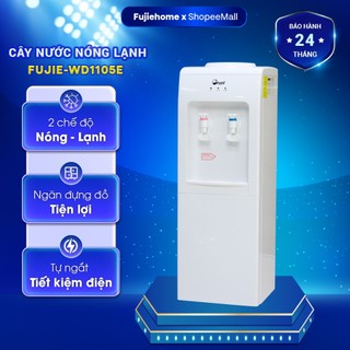 Cây nước nóng lạnh Fujie WD1105E nhập khẩu, máy nước uống nóng lạnh gia đình tiết kiệm điện chính hãng