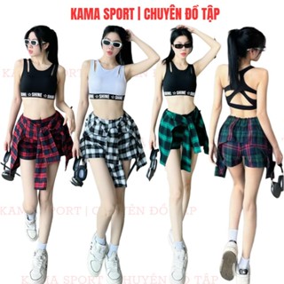 Quần váy thể thao nữ, quần váy buộc nữ chất đũi mềm thoải mái nhảy, tập zumba, dân vũ, shuffle dance