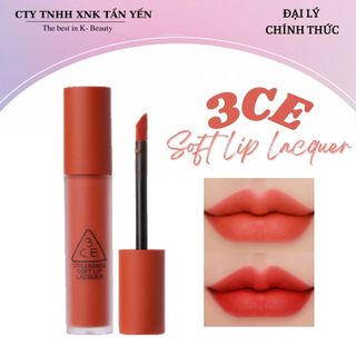 Son kem lì 3ce soft lip lacquer 3.5g