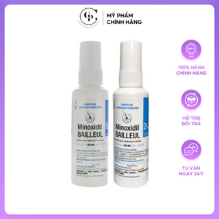  Xịt Mọc Tóc Minoxidil 2% 5% Bailleul Kích Thích Mọc Tóc Ngăn Ngừa Rụng Tóc - 60ml 