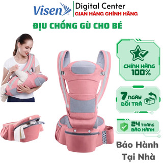 Địu em bé sơ sinh 9 tư thế có ghế chống gù đa năng cao cấp từ 0-36 tháng nhiều tư thế cho bé trợ lực - Bamboo life