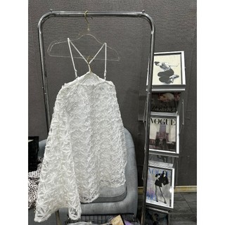 Váy hai dây hoa nổi cao cấp váy nữ dự tiệc cưới váy đi biển đi chơi sang chảnh hàng cao cấp ảnh thật size S