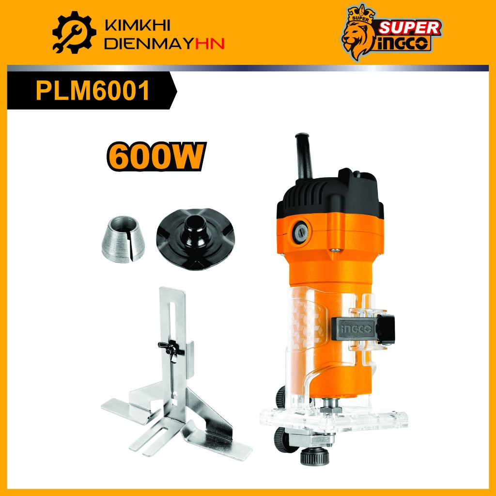 Máy phay gỗ - máy soi INGCO PLM6001 công suất 600W và INGCO RT22008 công suất 2200W