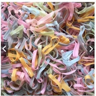 100gram Dây Thun Đen Cột Tóc Chun Đen Cột Tóc Tạo Kiểu
