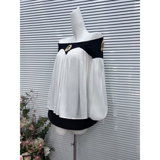 👚 SET ÁO TRỄ VAI PHỐI ĐÍNH CHARM + CHÂN VÁY