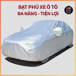 Bạt phủ ô tô phủ trùm toàn xe chống nắng, chống mưa, chống xước, áo bạc che xe ôtô 4 chỗ, 5 chỗ, 7 chỗ, bán tải LOẠI2