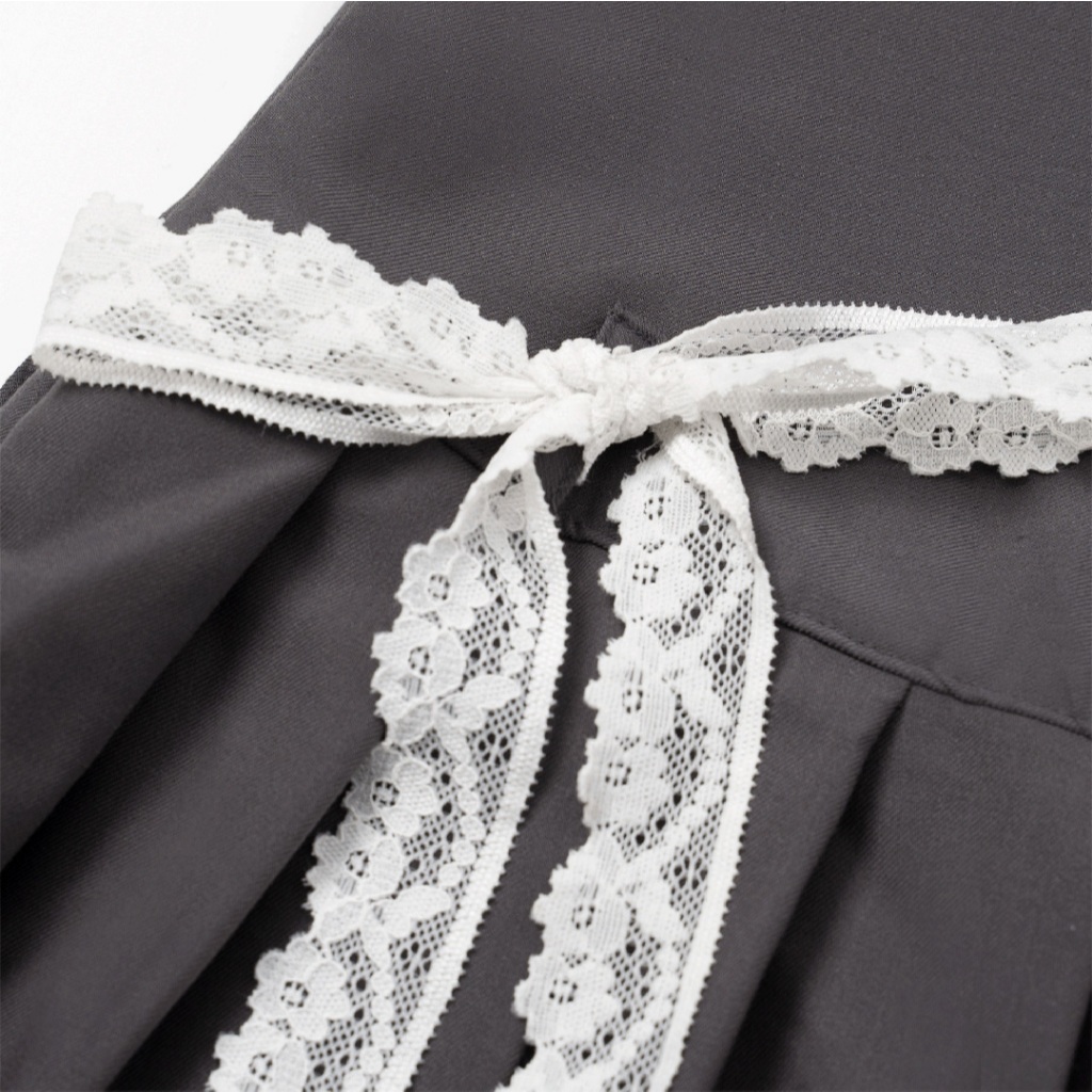 Moodie - Lace Skirt | Chân Váy Xếp Ly Bản Lưng To Phối Ren Tặng Kèm | BigBuy360 - bigbuy360.vn