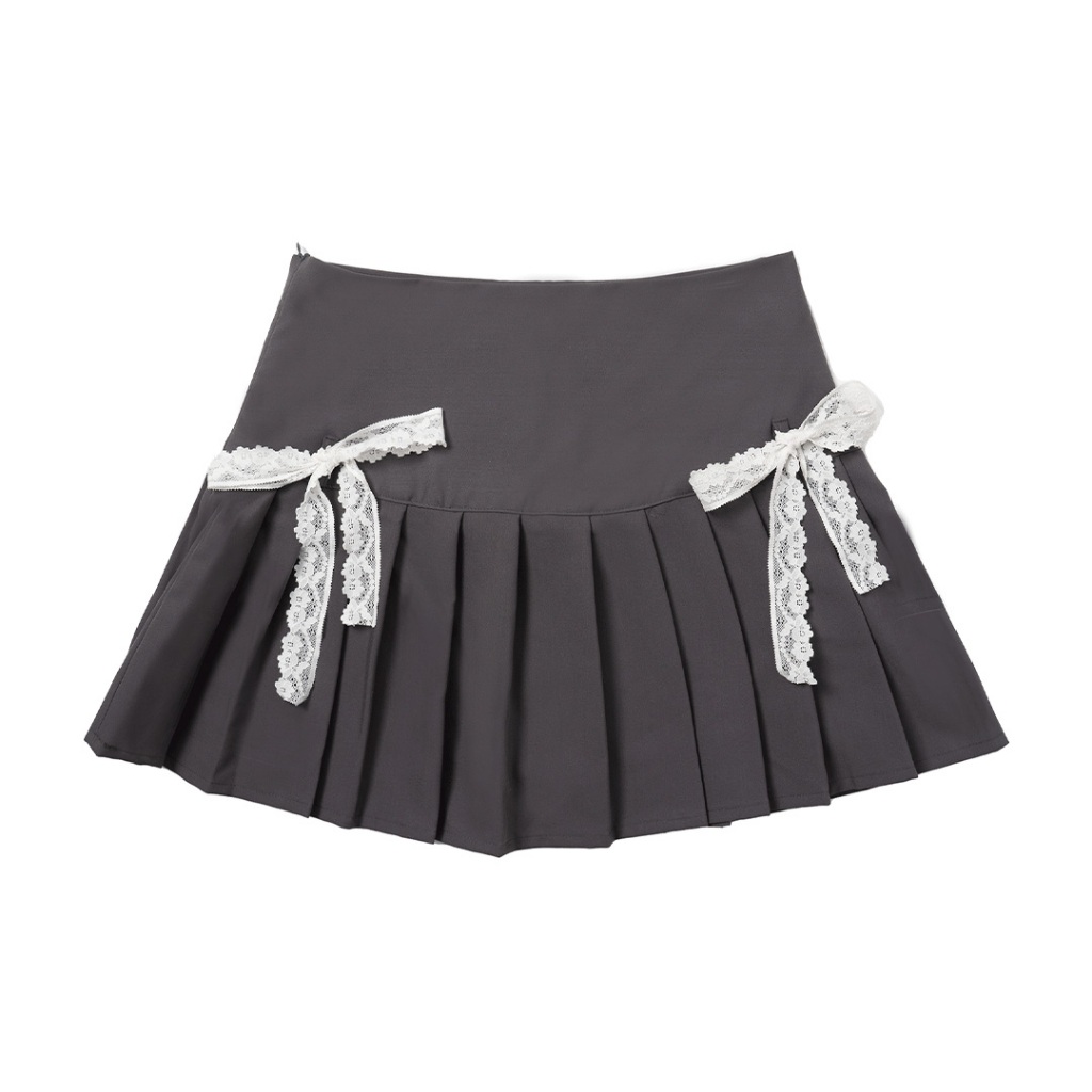 Moodie - Lace Skirt | Chân Váy Xếp Ly Bản Lưng To Phối Ren Tặng Kèm | BigBuy360 - bigbuy360.vn