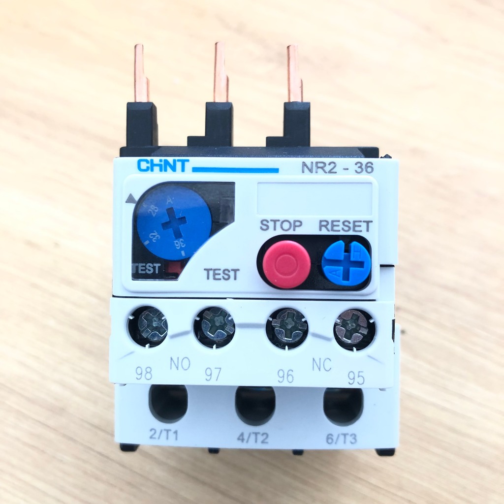 (Chint) Rơ le nhiệt NR2-25 - 36 lắp cùng NC1-0910/3210 có nhiều dải dòng cho khách hàng lựa chọn