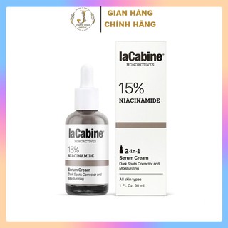 Tinh chất dưỡng sáng da, mờ thâm karmel lacabine 15% niacinamide serum cream