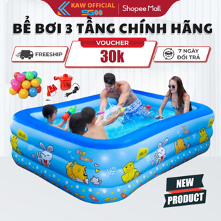 Hồ Bơi Cho Bé, Hồ Bơi Phao Trong Nhà 3 Tầng 3M, 2M6, 2m1,1m8,...Dày Dặn Bền Đẹp, Lỗi 1 Đổi 1