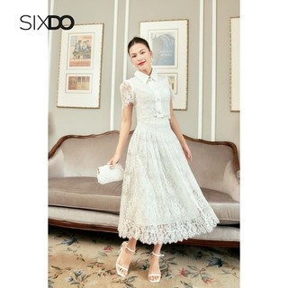 Chân váy ren trắng sixdo