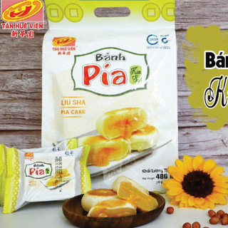 BÁNH PÍA KIM SA TRỨNG MUỐI TAN CHẢY (GÓI 12 BÁNH) - TÂN HUÊ VIÊN (ĐẶC SẢN SÓC TRĂNG)