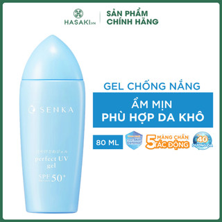 Gel Sữa Chống Nắng SENKA Perfect UV Gel SPF50/PA++++ 80g Hasaki Sản phẩm chính hãng