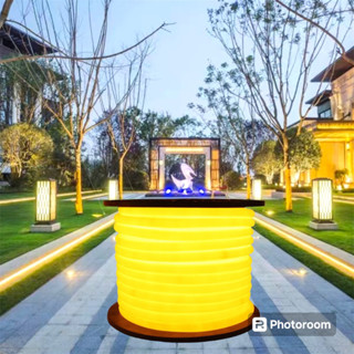cuộn 100m 50m 30m Dây đèn LED Neon 360 độ 220V uốn dẻo chống nước nối nguồn sẵn, đèn trang trí hắt sáng nội thất