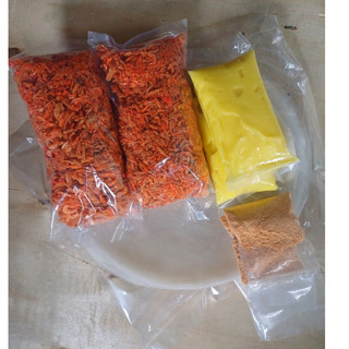 50G bánh tráng+20g bơ+20g muối tép+túi muối nhuyễn