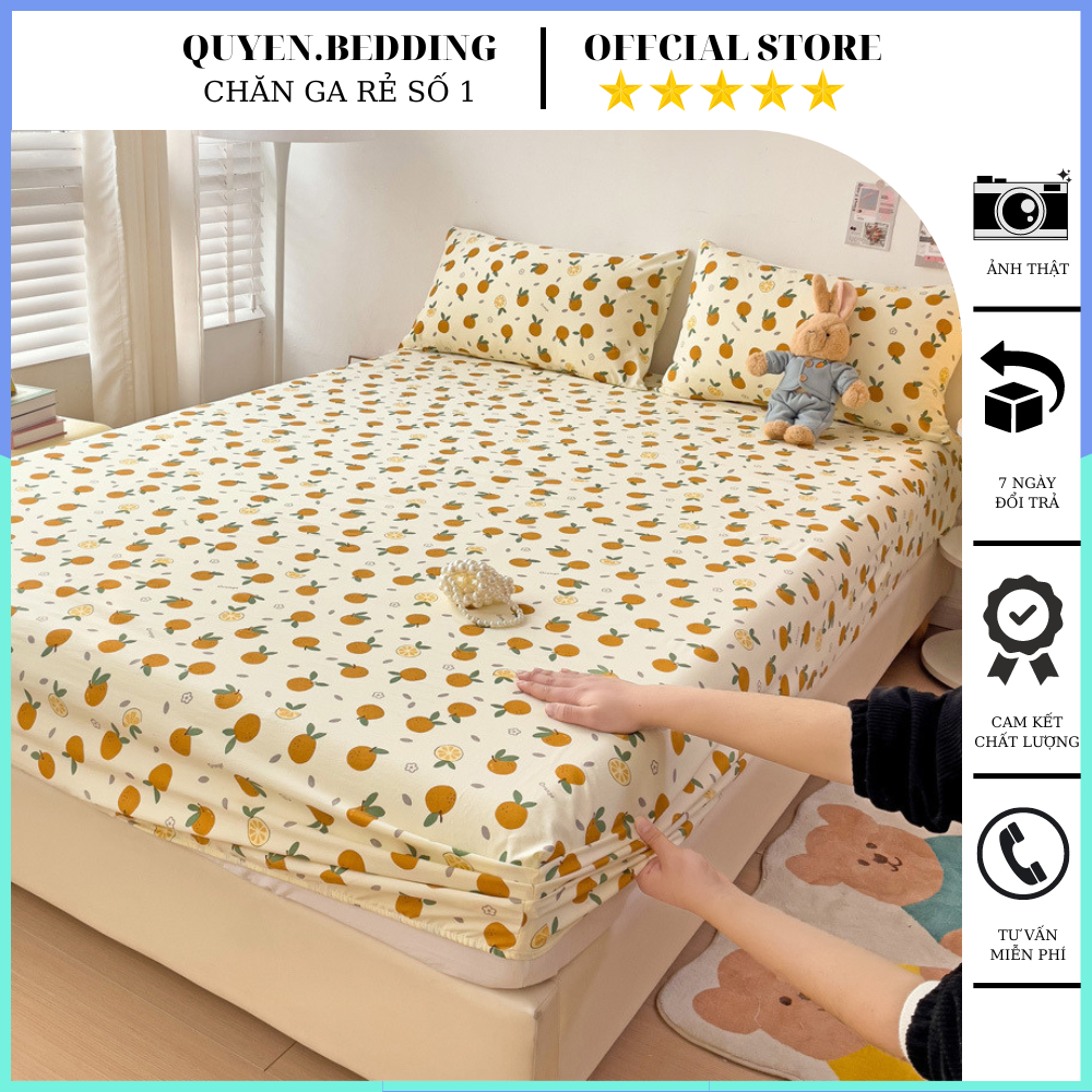 Bộ ga gối 3 món cotton đũi đậu nành nhập khẩu ,ga gối trải giường cotton đũi mẫu hoa nhiều màu sắc g
