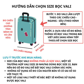 Bọc vali chống trầy xước du lịch