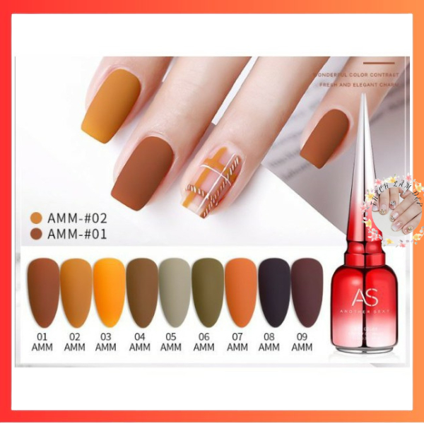 Sơn gel As mã AMM 15ML - chai đỏ