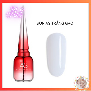 Sơn gel as chai đỏ màu trắng nước gạo 15ml