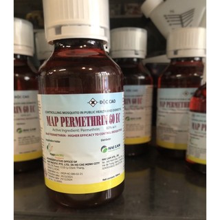 Thuốc diệt muỗi Map Permethrin 60EC - chai 500ml - Nhập khẩu Úc