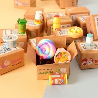 Mô hình mini hộp carton hộp bìa trang trí nhiều màu đồ chơi túi mù blind box hộp quà bất ngờ cho bé
