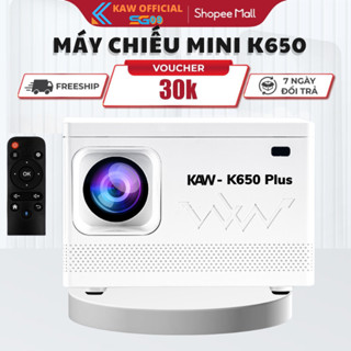 Máy Chiếu Mini KAW K650 Plus Siêu nét, Android 10, Giải Trí, Xem Phim, Bảo Hành 24 tháng