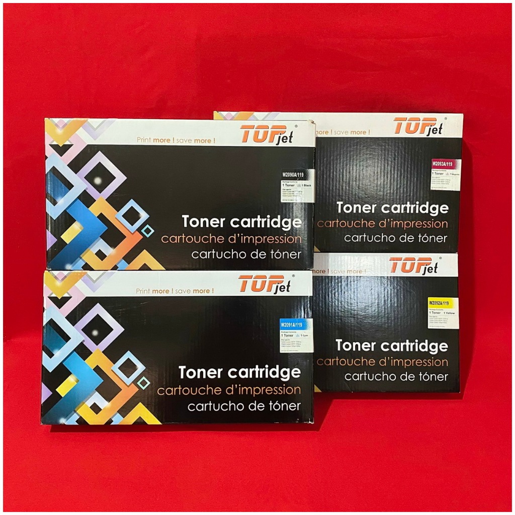 Hộp mực mầu W2090A-119A /W2091A-119A/ W2092A-119A/ W2093A-119A: Cho máy in HP 150a/ 150nw/ MFP 178nw
