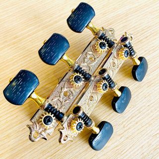 Khóa đàn guitar classic Derjung DJ105 màu vàng - tay trắng và đen cao cấp