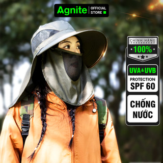 Mũ Chống Nắng Làm Vườn Agnite by Deli Chống tia UV Kèm Mạng Che Mặt Thiết Kế Lưới Thoáng Mát Dễ Chịu