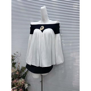 👚 SET ÁO TRỄ VAI PHỐI ĐÍNH CHARM + CHÂN VÁY