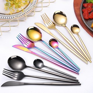 Dao , thìa , dĩa inox loại đẹp nhiều màu sắc