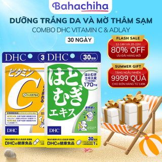 Combo viên uống dhc nhật bản sáng da mờ thâm 30 ngày - bahachiha