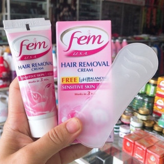 Kem tẩy lông Tay & chân FEM Depilatory Cream 40g