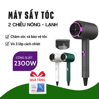 Máy sấy tóc mini, máy sấy tóc nóng lạnh công suất lớn 2300w