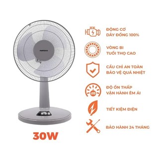 Quạt bàn Nanoco sử dụng bạc đạn NTF1209