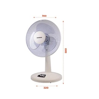Quạt bàn Nanoco sử dụng bạc đạn NTF1209