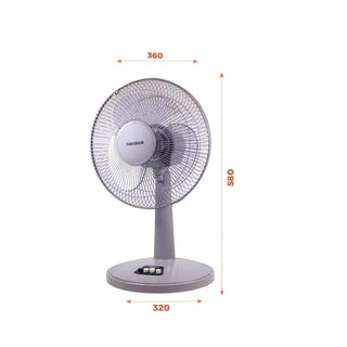 Quạt bàn Nanoco sử dụng bạc đạn NTF1209