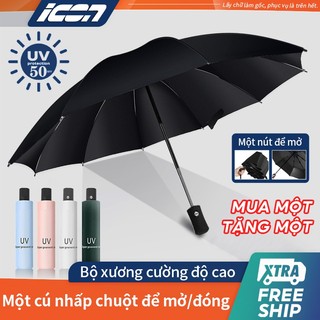 ICON Dù Gấp Tự Động 2 Chiều8 24 Xương UV Sunscreen Automatic Umbrella Retractable Folding Umbrella