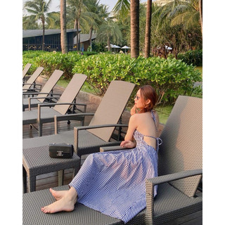 𝐒𝐭𝐞𝐥𝐥𝐚 𝐃𝐫𝐞𝐬𝐬 - Đầm caro cổ yếm khoe lưng