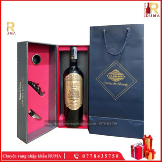 Quà tặng hộp 1 chai rượu vang Chile Nando Reserva kèm phụ kiện