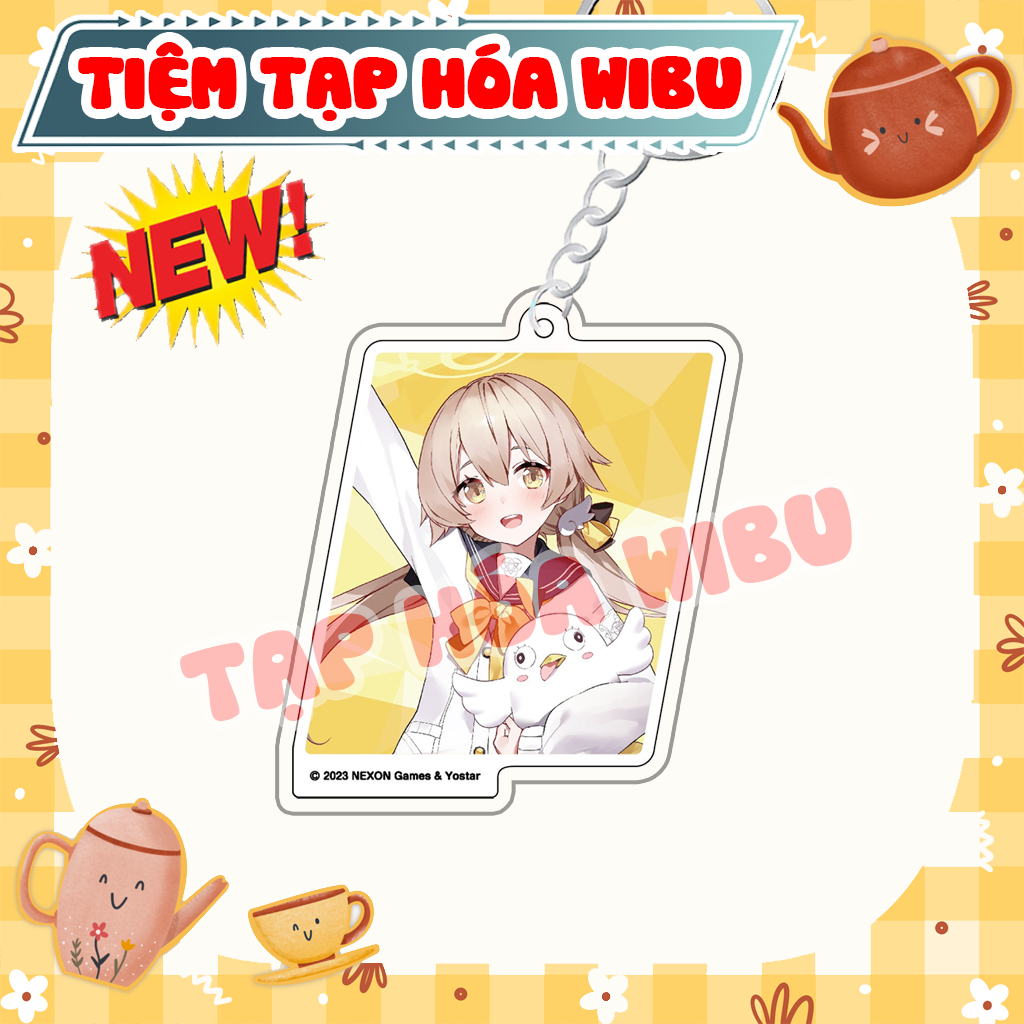 Móc khóa Keychain Key Ring Acrylic Blue Archive Miyako Saki Toki Arisu Swimsuit Anime Manga Chibi Cu