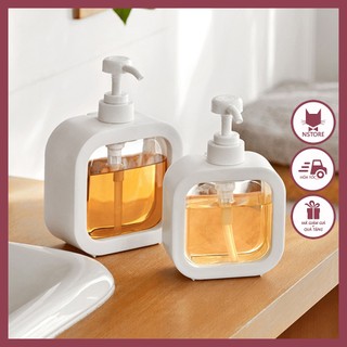Chai Chiết Mỹ Phẩm Dung Tích Lớn Đựng Dầu Gội Sữa Tắm Xà Phòng Bằng Nhựa Trong Suốt